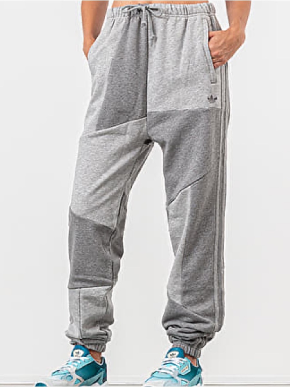 adidas x Danielle cathari Grey Patchwork womens Jogger Sweatpants 2XS